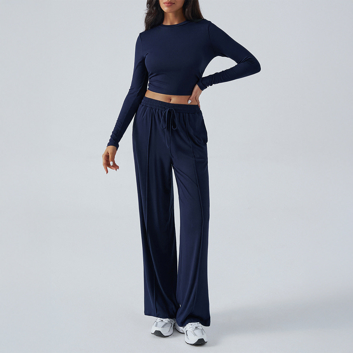 European And American Sports wear Long Sleeve Inner Wear Trousers Suit Women